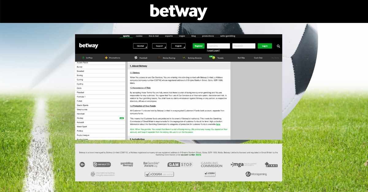 betway license and regulations
