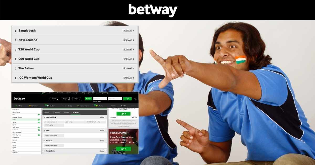 cricket betting leagues on betway