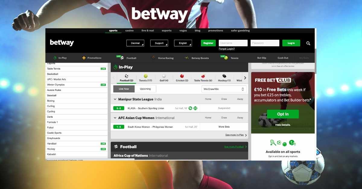 football wager betway