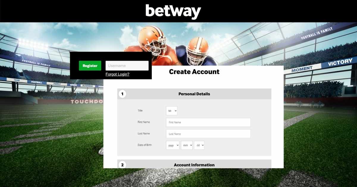 how to register betway account in India